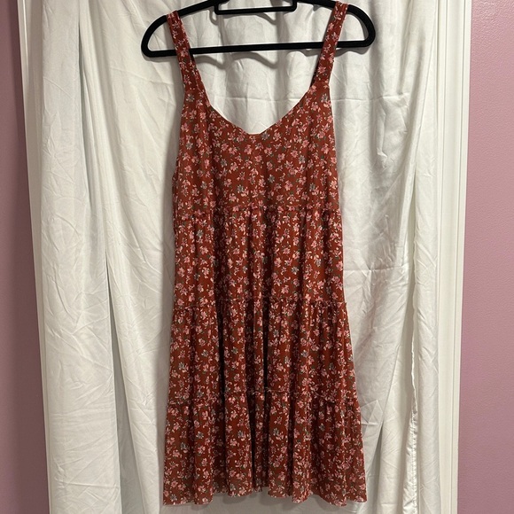 love, Fire Dresses & Skirts - love, Fire Red Floral Mini Dress